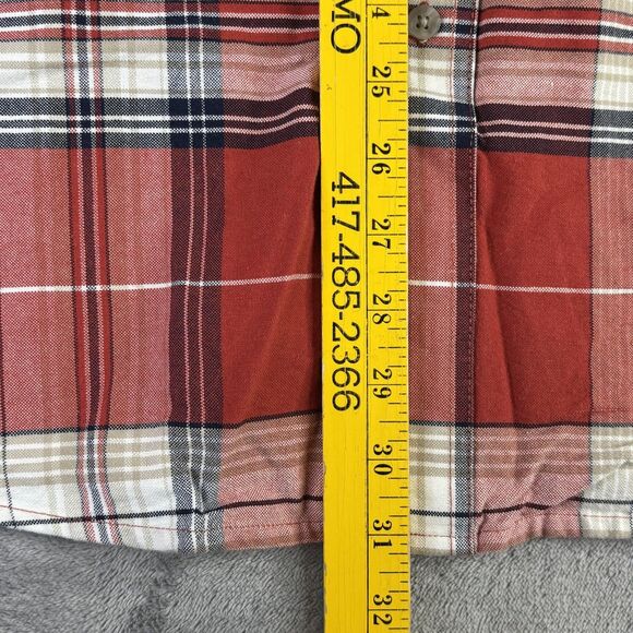 Wrangler Twenty X Shirt Mens XL Red Plaid Button Down Long Sleeve Pocket MJ2201M - Picture 8 of 11
